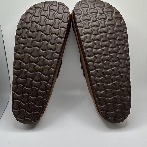 CUSHIONAIRE Women's Cork Footbed Platform Clog 10 WIDE BROWN - Picture 5 of 7